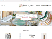 Tablet Screenshot of belleandjune.com